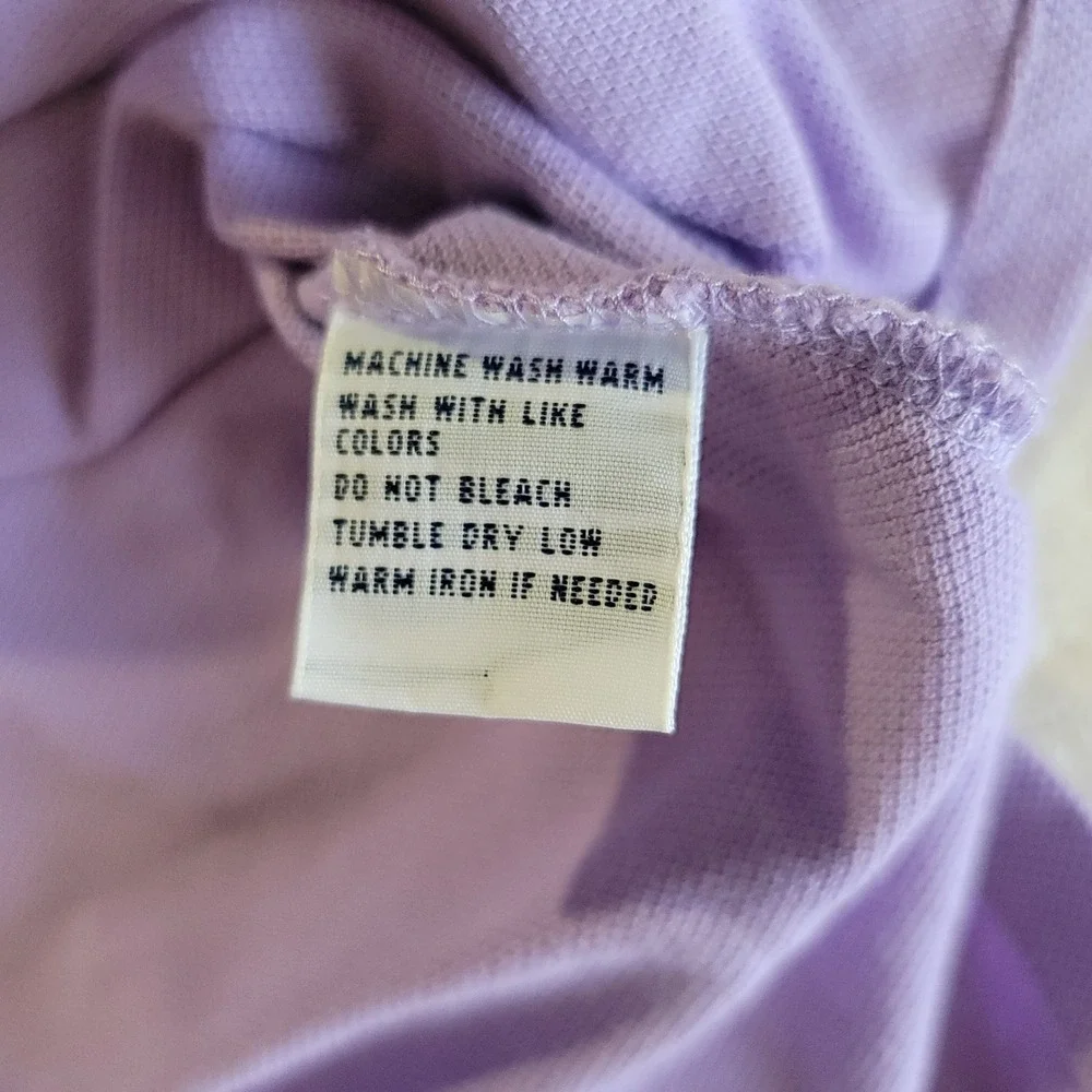 Polo Ralph Lauren Polo Shirt Mens L Purple Short Sleeve Pique Cotton Pony Logo